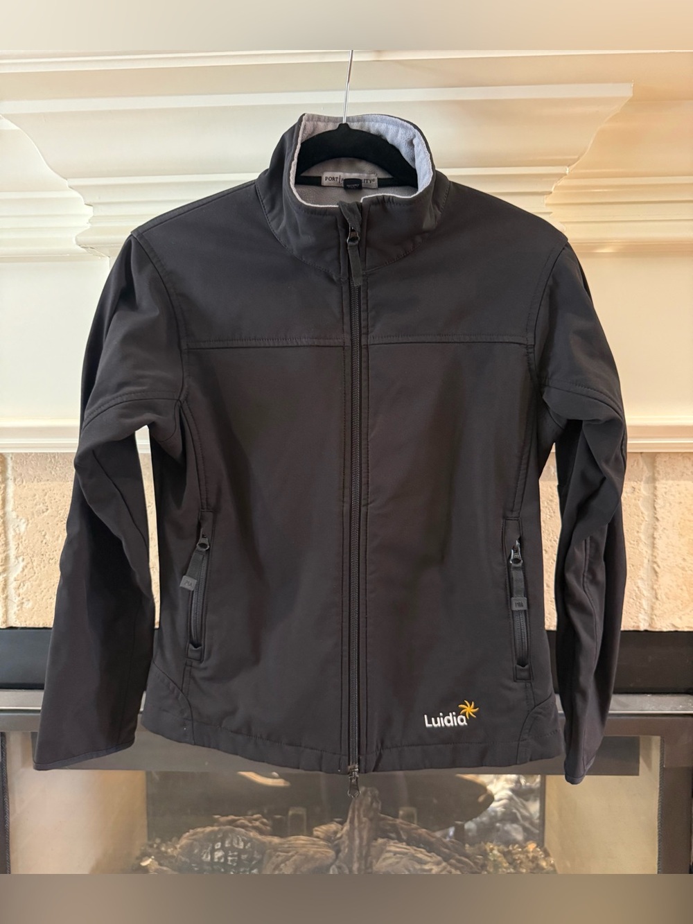 Port Authority Glacier Soft Shell Jacket Womens XS Black Microfleece L790